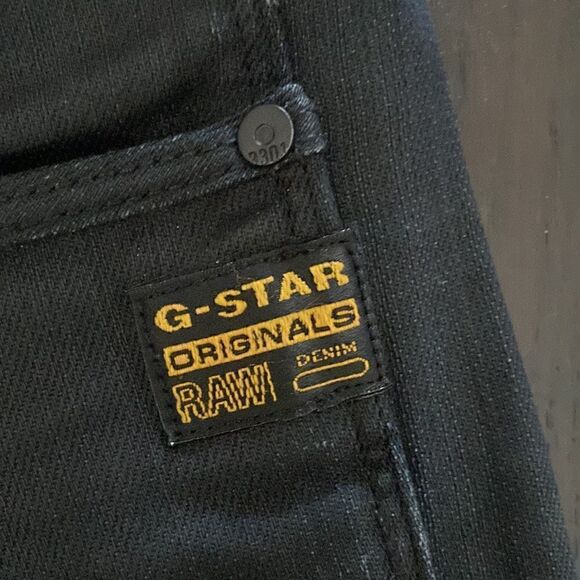 EUC G Star raw black coated jeans size 26 /32 - Picture 2 of 10